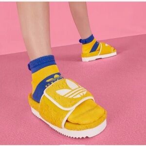 Gucci Addias Collab Yellow Slides